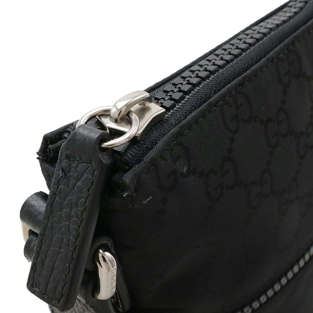 GUCCI Authentic Black Leather Shoulder Bag - Picture 5 of 7